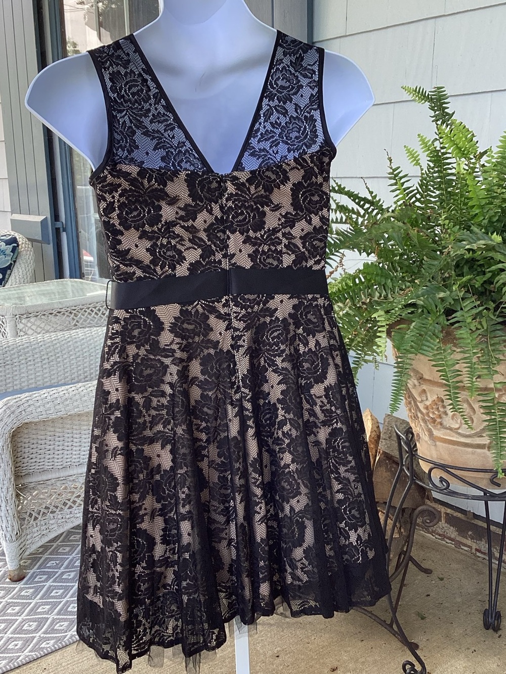 Dj Jaz Chic Black Lace Cocktail Dress - Picture 11 of 16